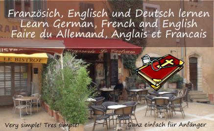 Deutsch-Englisch-Französisch lernen-Logo