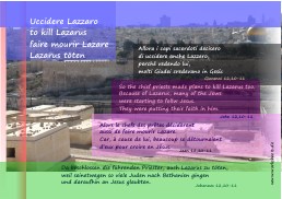 Uccidere Lazzaro-to kill Lazarus-mourir Lazare-Lazarus töten-s