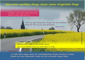 Vane mire-worthless things-choses vaines-tr�gerische Dinge-s